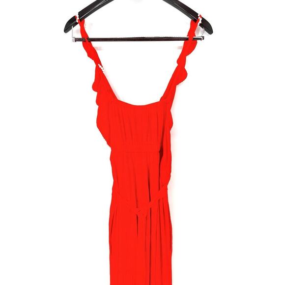 Cacique Swim Orange Maxi Swim Suit Cover up Dress Sz 18/20 Colorful Boho Beachy - Picture 6 of 7